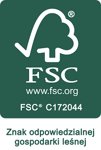 Certyfikat FSC zawarty przy produktach Moje Bambino