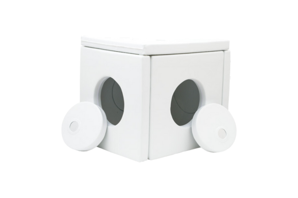 biały domek sensoryczny z pianki dla dzieci