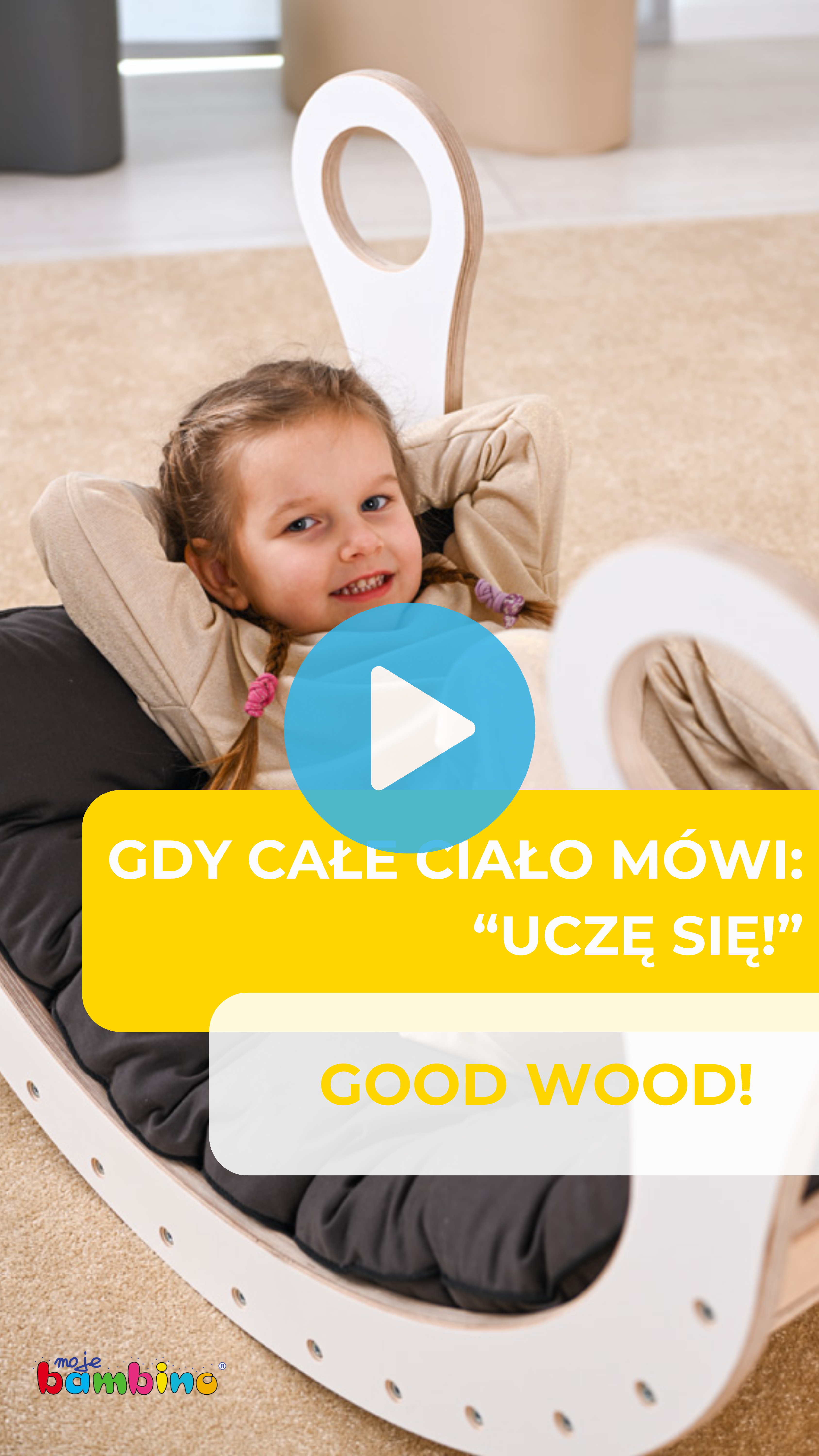 okładka do filmu z produktami z dziećmi i good wood