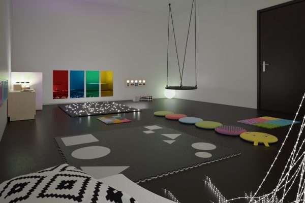 duży kącik do roziwjania zmysłów sala integracji sensorycznej